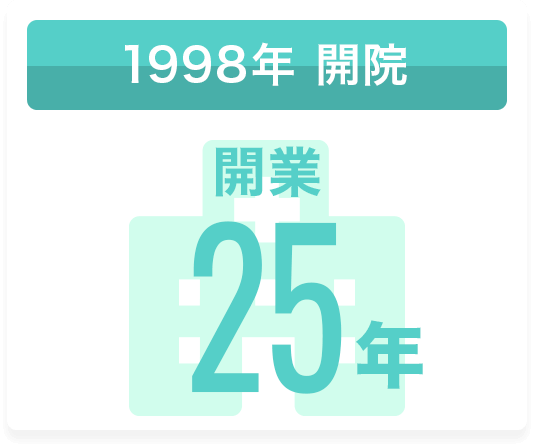 1998年 開院 開業23年